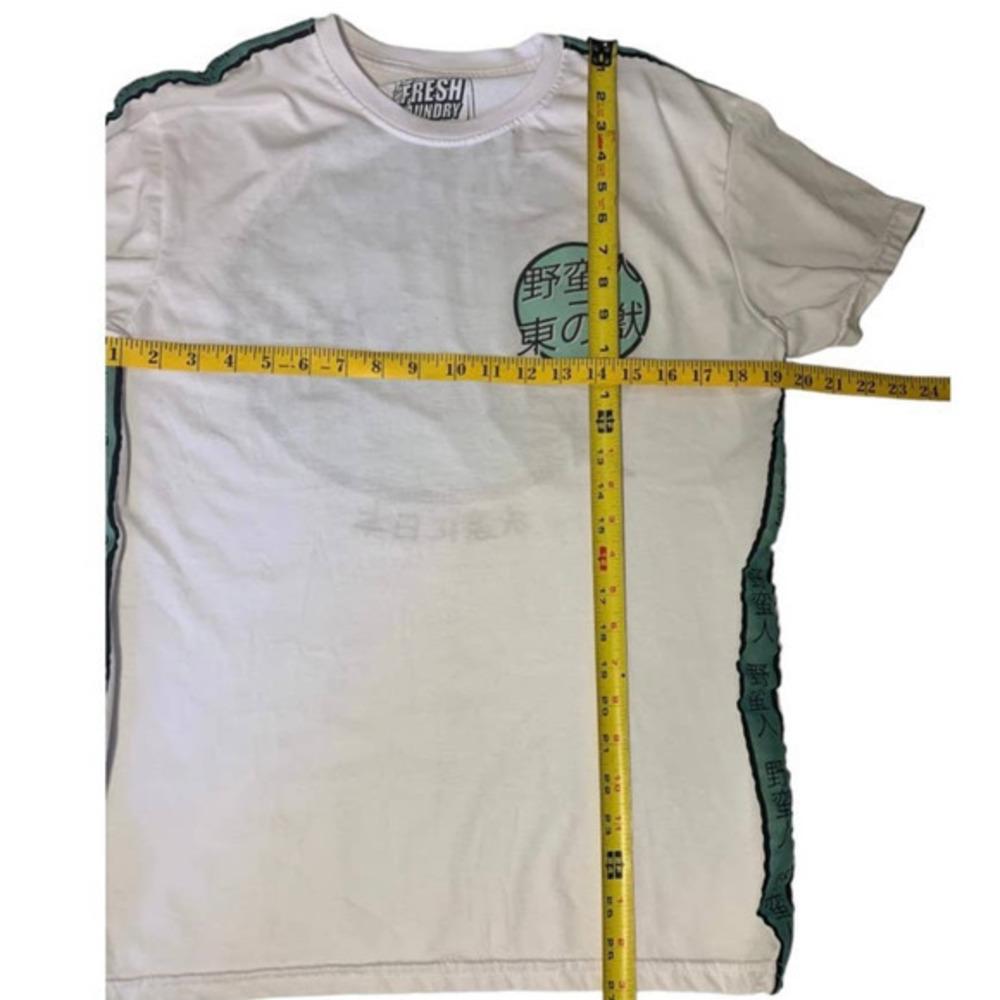 Fresh Laundry Japan T Shirt Mens Medium Short Sleeve White Graphic - Picture 8 of 11